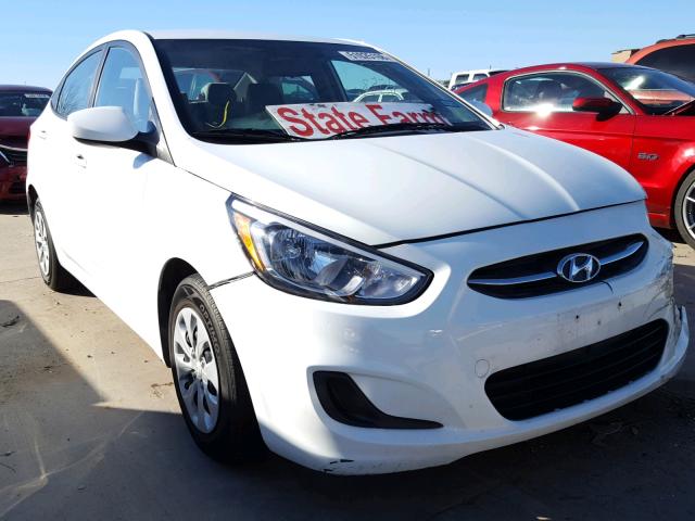 KMHCT4AE4GU062795 - 2016 HYUNDAI ACCENT SE WHITE photo 1