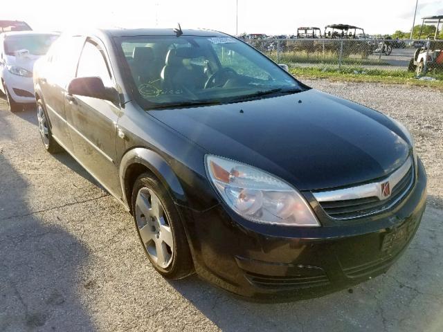 1G8ZS57N18F268963 - 2008 SATURN AURA XE BLACK photo 1