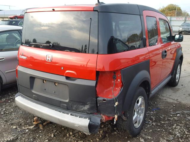 5J6YH28675L028765 - 2005 HONDA ELEMENT EX RED photo 4