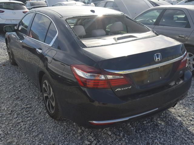 1HGCR2F86HA226434 - 2017 HONDA ACCORD EXL BLACK photo 3