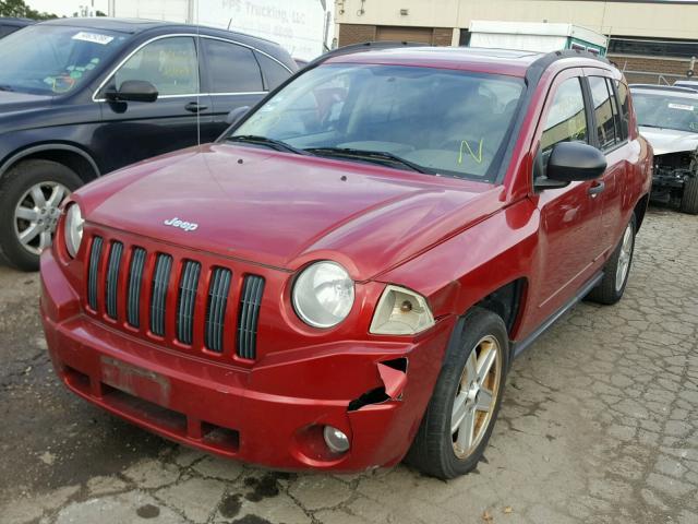 1J8FT47W68D746999 - 2008 JEEP COMPASS SP RED photo 2