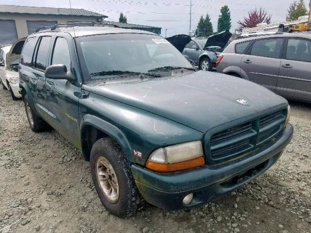 1B4HR28Y5XF643916 - 1999 DODGE DURANGO GREEN photo 1