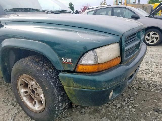 1B4HR28Y5XF643916 - 1999 DODGE DURANGO GREEN photo 9