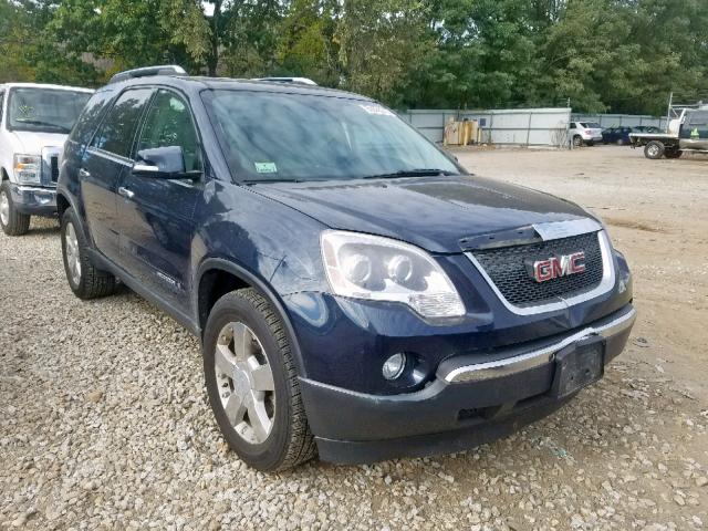 1GKEV23718J195161 - 2008 GMC ACADIA SLT BLUE photo 1