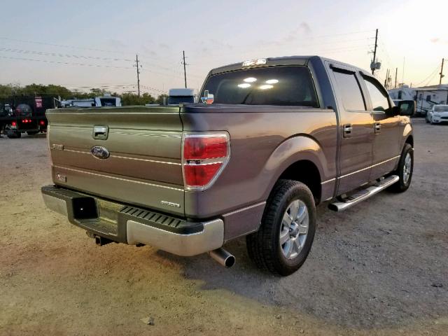 1FTFW1CF6DKE22590 - 2013 FORD F150 SUPER GRAY photo 4