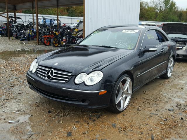 WDBTJ75J13F036722 - 2003 MERCEDES-BENZ CLK 500 BLACK photo 2