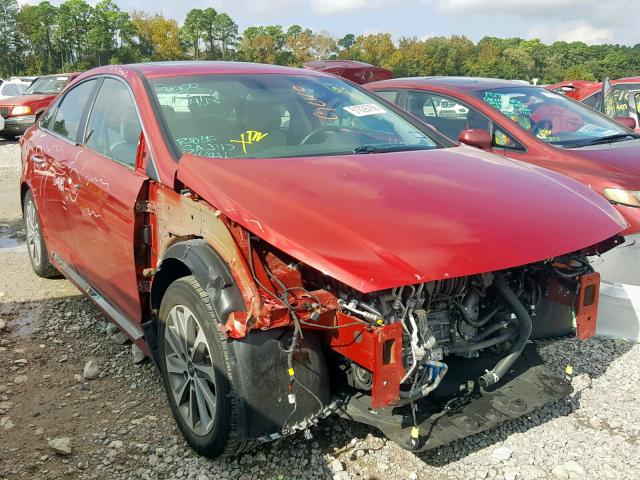 5NPE34AF2HH578414 - 2017 HYUNDAI SONATA SPO RED photo 1