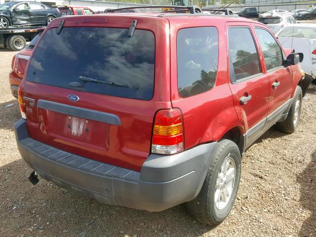 1FMYU03Z76KD03044 - 2006 FORD ESCAPE XLT RED photo 4