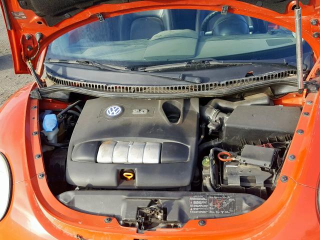 3VWCK21Y53M300736 - 2003 VOLKSWAGEN NEW BEETLE ORANGE photo 7