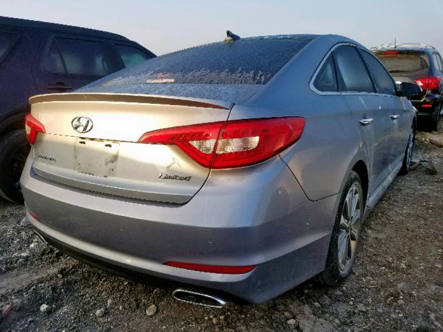 5NPE34AF5GH273469 - 2016 HYUNDAI SONATA SPO GRAY photo 4