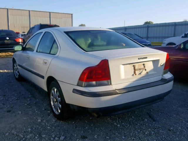 YV1RS61R612066358 - 2001 VOLVO S60 WHITE photo 3