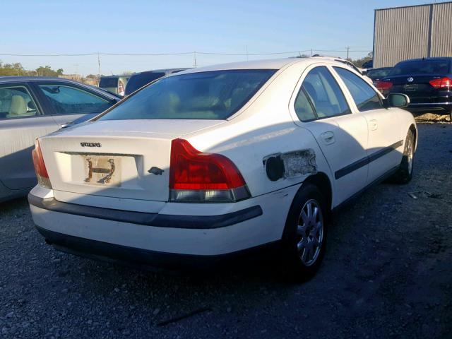 YV1RS61R612066358 - 2001 VOLVO S60 WHITE photo 4