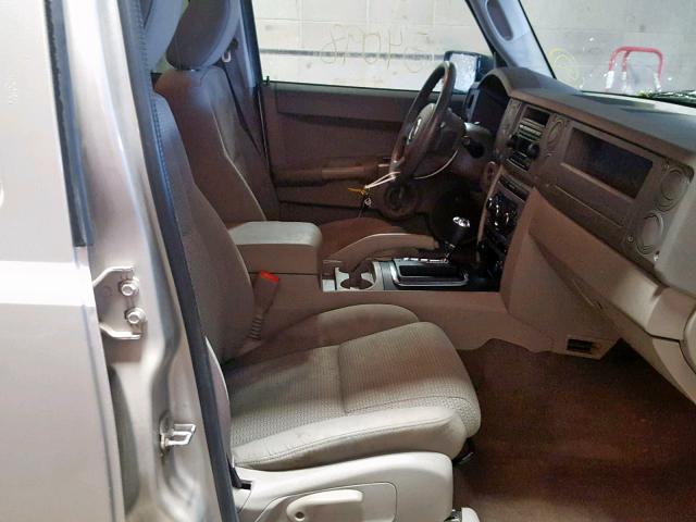 1J8HG48K77C695798 - 2007 JEEP COMMANDER ვერცხლისფერი ფოტო 5