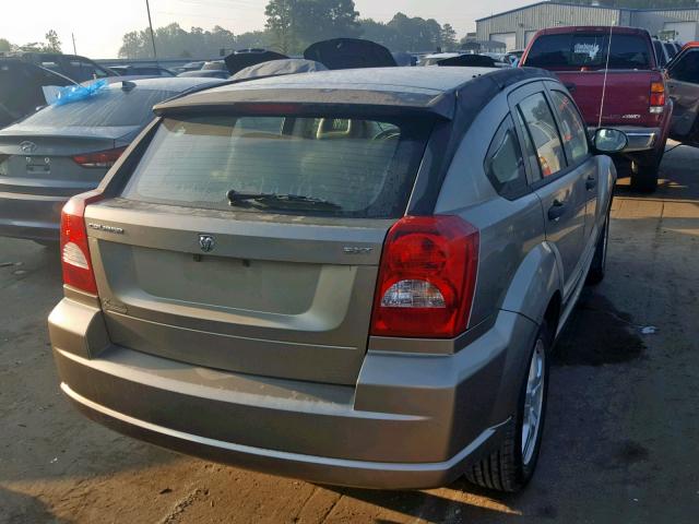 1B3HB48B47D352500 - 2007 DODGE CALIBER SX GOLD photo 4