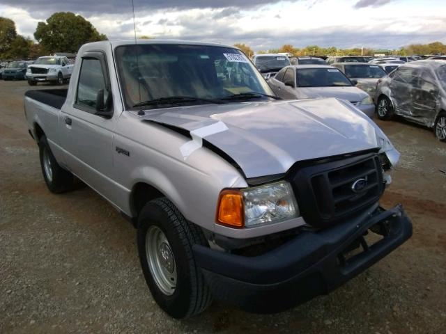 1FTYR10D45PA98126 - 2005 FORD RANGER SILVER photo 1