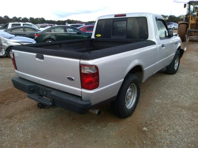 1FTYR10D45PA98126 - 2005 FORD RANGER SILVER photo 4