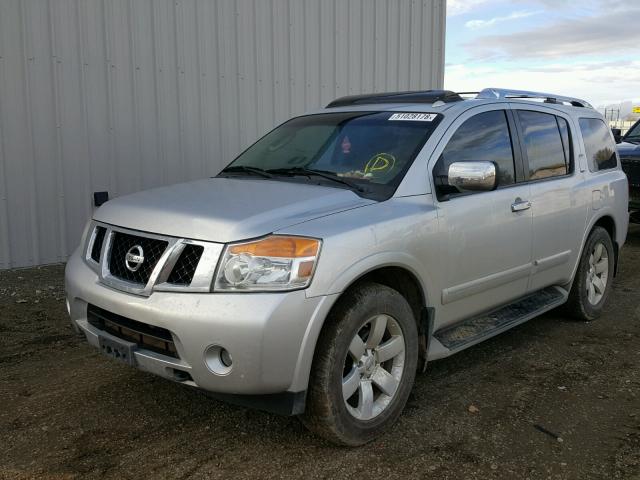 5N1AA0NC6BN616453 - 2011 NISSAN ARMADA SV SILVER photo 2