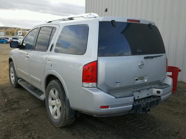 5N1AA0NC6BN616453 - 2011 NISSAN ARMADA SV SILVER photo 3