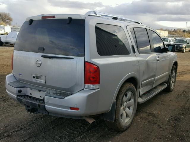 5N1AA0NC6BN616453 - 2011 NISSAN ARMADA SV SILVER photo 4