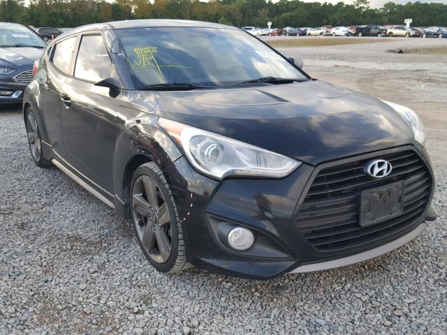 KMHTC6AE5DU144980 - 2013 HYUNDAI VELOSTER T BLACK photo 1