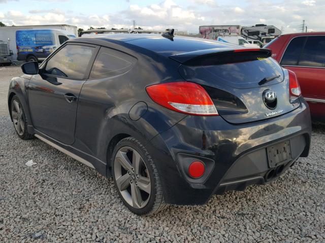 KMHTC6AE5DU144980 - 2013 HYUNDAI VELOSTER T BLACK photo 3