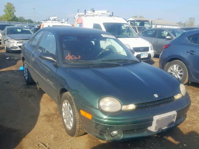 1B3ES42Y8XD168659 - 1999 DODGE NEON HIGHL GREEN photo 1