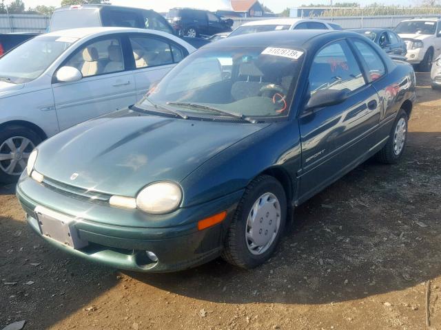 1B3ES42Y8XD168659 - 1999 DODGE NEON HIGHL GREEN photo 2