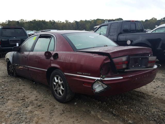 1G4CW54K814127380 - 2001 BUICK PARK AVENU MAROON photo 3