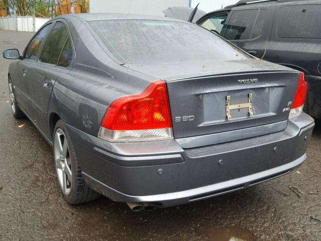 YV1RH527762515673 - 2006 VOLVO S60 R GRAY photo 3