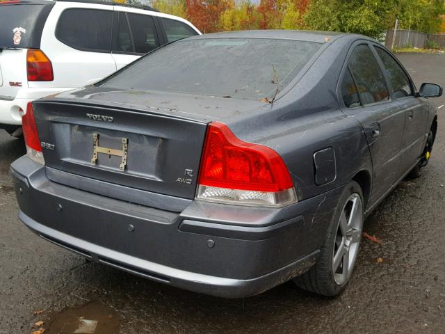 YV1RH527762515673 - 2006 VOLVO S60 R GRAY photo 4