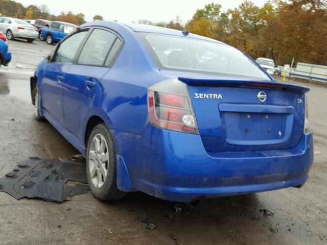 3N1AB6AP0AL710164 - 2010 NISSAN SENTRA 2.0 BLUE photo 3