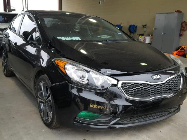 KNAFX4A83F5364181 - 2015 KIA FORTE EX BLACK photo 1