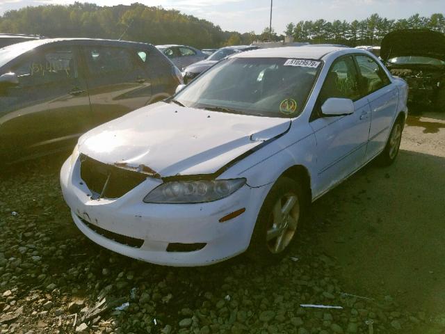 1YVFP80C335M44117 - 2003 MAZDA 6 I WHITE photo 2