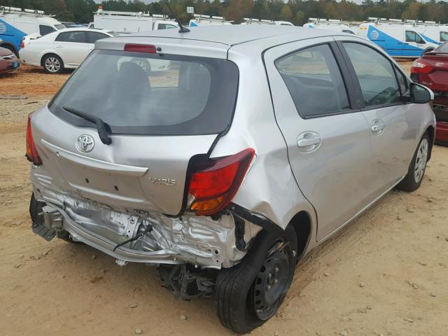 VNKKTUD34HA081058 - 2017 TOYOTA YARIS L SILVER photo 4