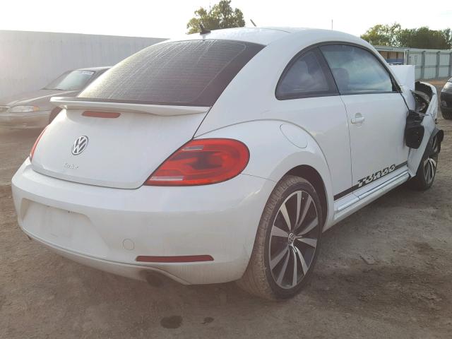 3VWVA7AT3CM603348 - 2012 VOLKSWAGEN BEETLE TUR WHITE photo 4