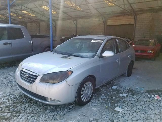 KMHDU46D08U347979 - 2008 HYUNDAI ELANTRA GL SILVER photo 2