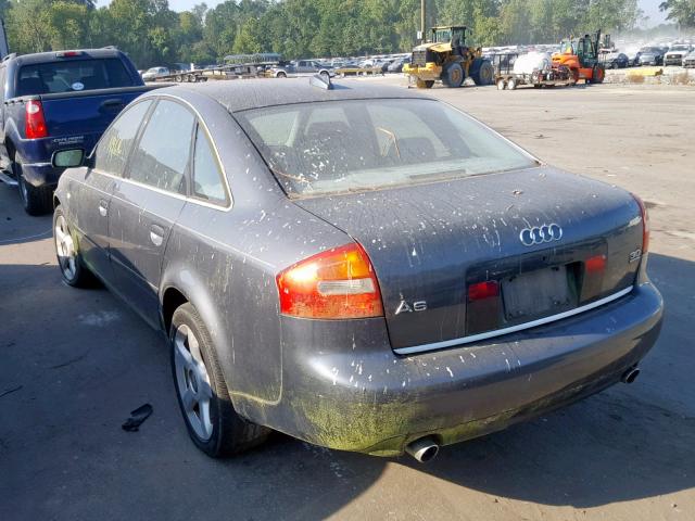 WAULT64B94N074848 - 2004 AUDI A6 3.0 QUA GRAY photo 3