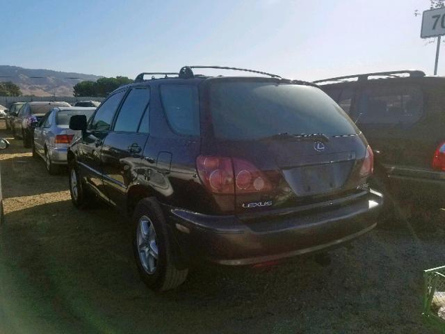 JT6GF10U1X0009359 - 1999 LEXUS RX 300 BLACK photo 3