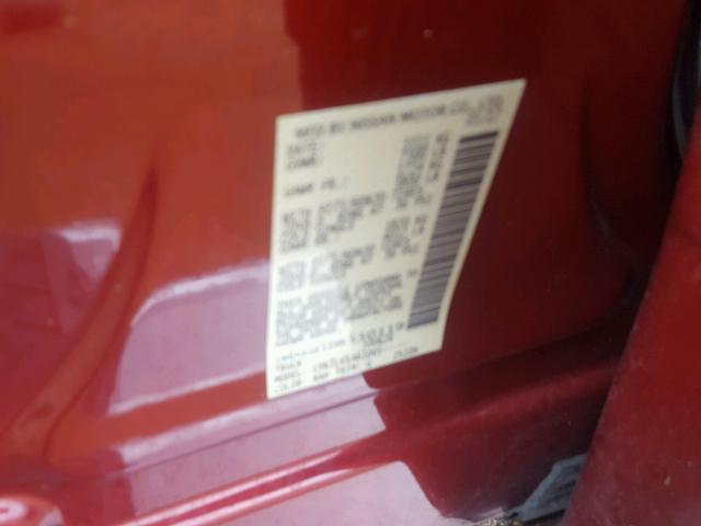 1N6AA1E51HN550119 - 2017 NISSAN TITAN SV RED photo 10