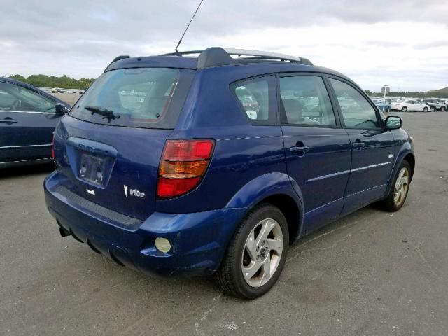 5Y2SL62834Z424828 - 2004 PONTIAC VIBE BLUE photo 4