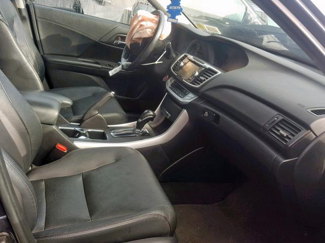 1HGCR2F85DA045688 - 2013 HONDA ACCORD EXL GRAY photo 5