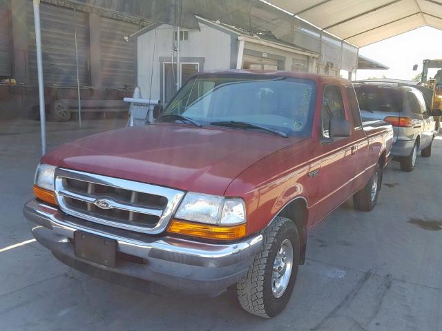 1FTYR14U2WPB15453 - 1998 FORD RANGER SUP RED photo 2
