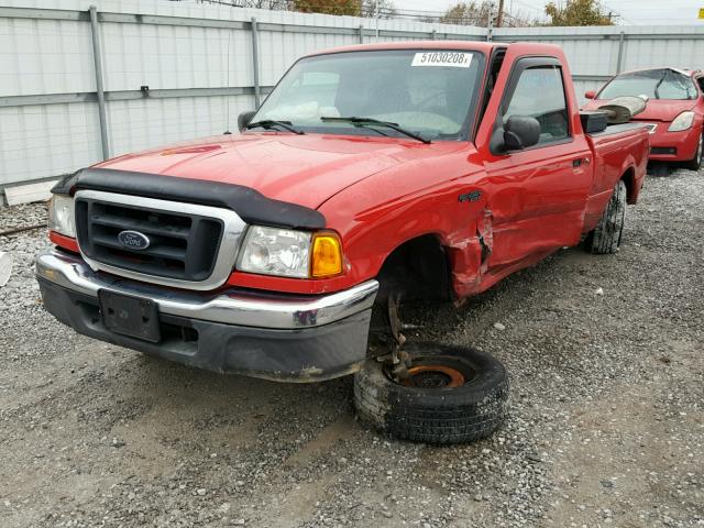 1FTYR44U14PA28383 - 2004 FORD RANGER SUP RED photo 2