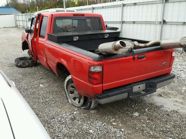 1FTYR44U14PA28383 - 2004 FORD RANGER SUP RED photo 3