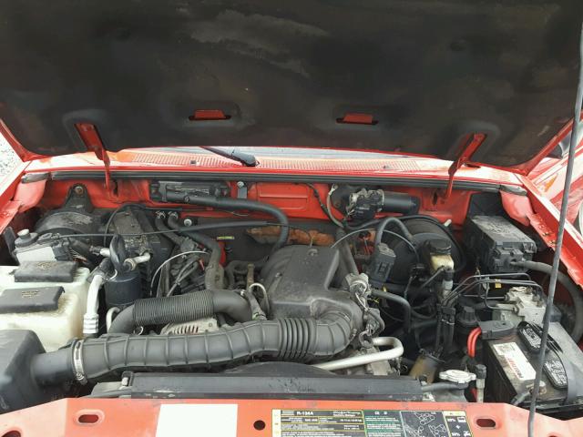 1FTYR44U14PA28383 - 2004 FORD RANGER SUP RED photo 7