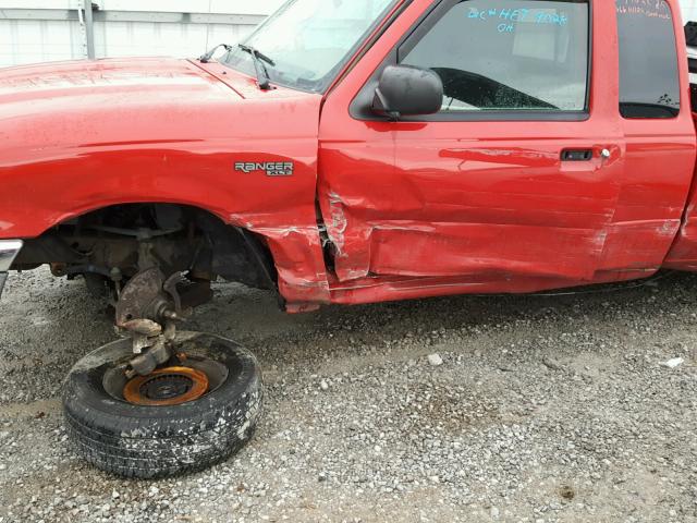 1FTYR44U14PA28383 - 2004 FORD RANGER SUP RED photo 9