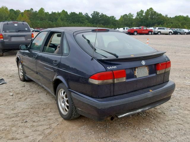 YS3DD55H8Y2025349 - 2000 SAAB 9-3 BLUE photo 3