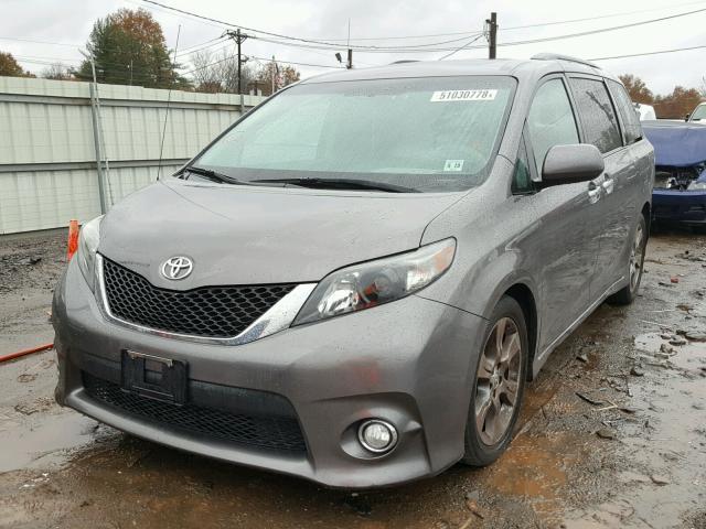 5TDXK3DCXES461760 - 2014 TOYOTA SIENNA SPO GRAY photo 2