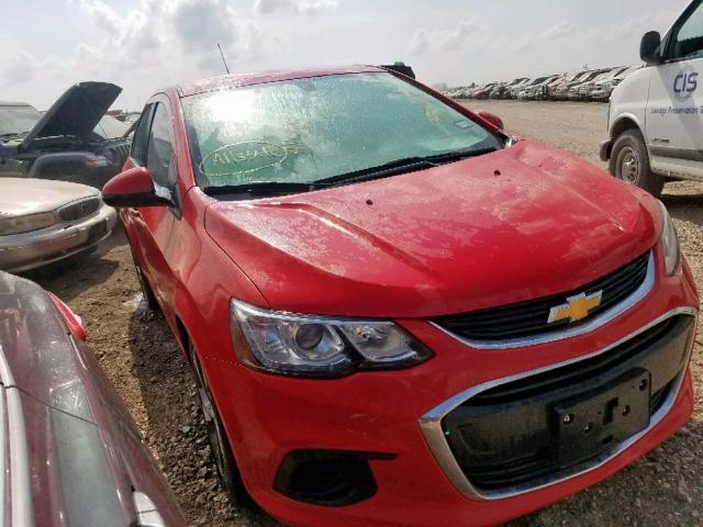 1G1JF5SBXH4122585 - 2017 CHEVROLET SONIC PREM RED photo 1