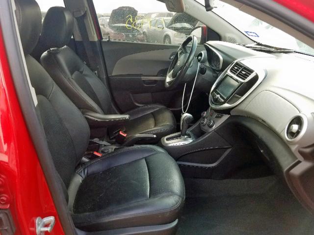 1G1JF5SBXH4122585 - 2017 CHEVROLET SONIC PREM RED photo 5